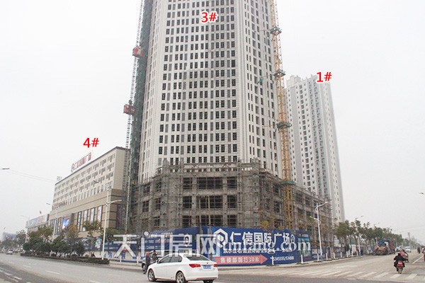 仁信国际广场12月工程进度 家居建材19日试营