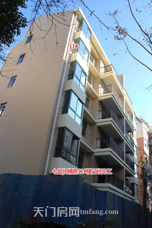 冠南景林春天12月工程进度：21#楼将装电梯