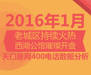 天门房网400购房热线1月来电数据分析报告