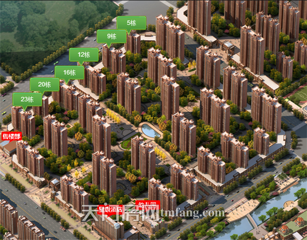 汉旺·世纪城6月工程进度：B区1#楼建至第13层