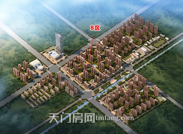 汉旺世纪城10月工程进度:B区1号楼已经封顶