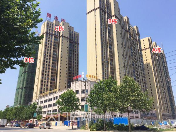 碧水园6月工程进度：D栋已封顶 E栋建至26层