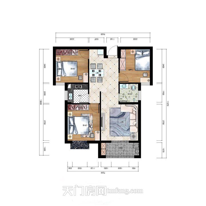 问天智汇东城二期C户型