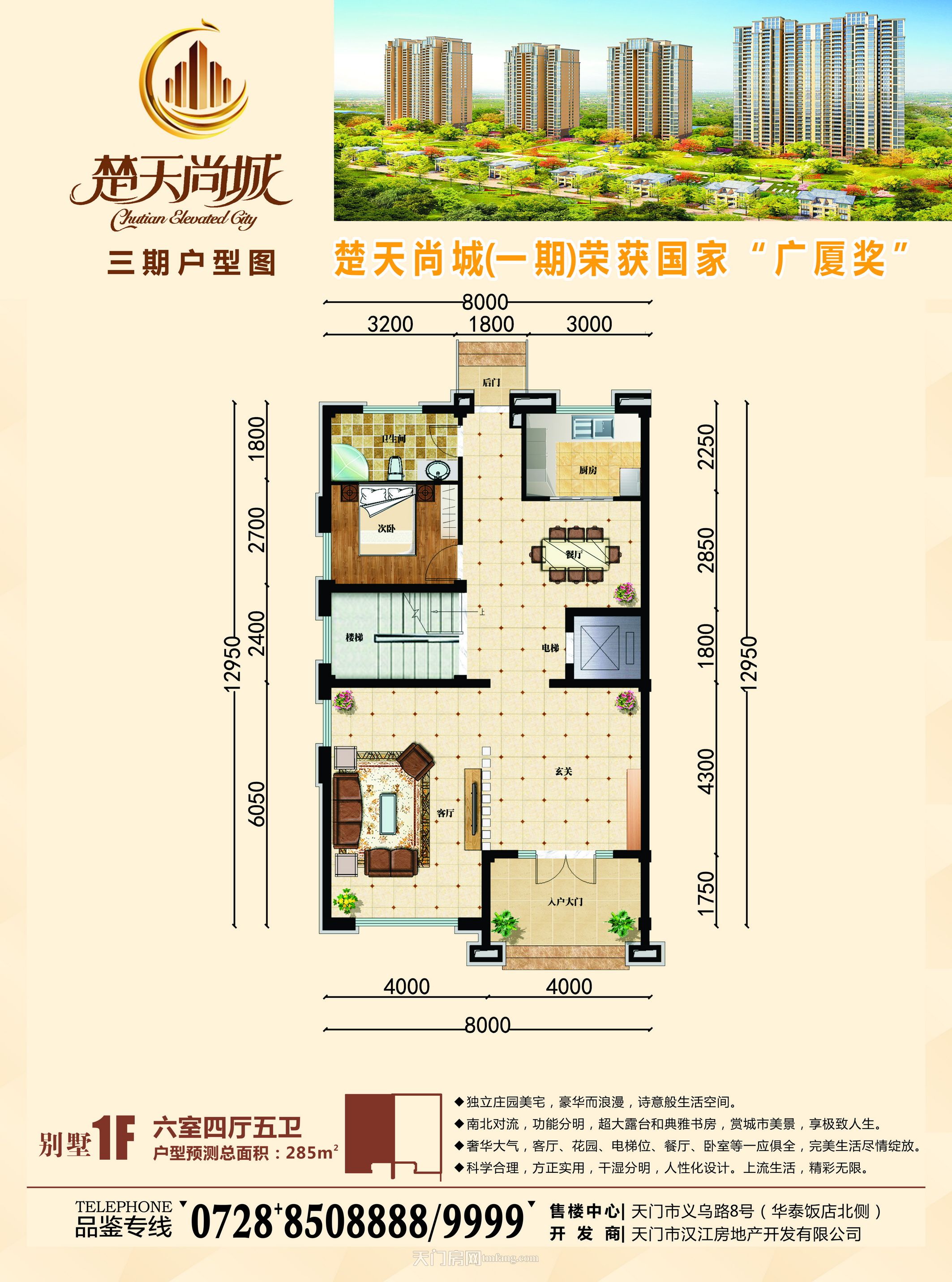 楚天尚城别墅1F