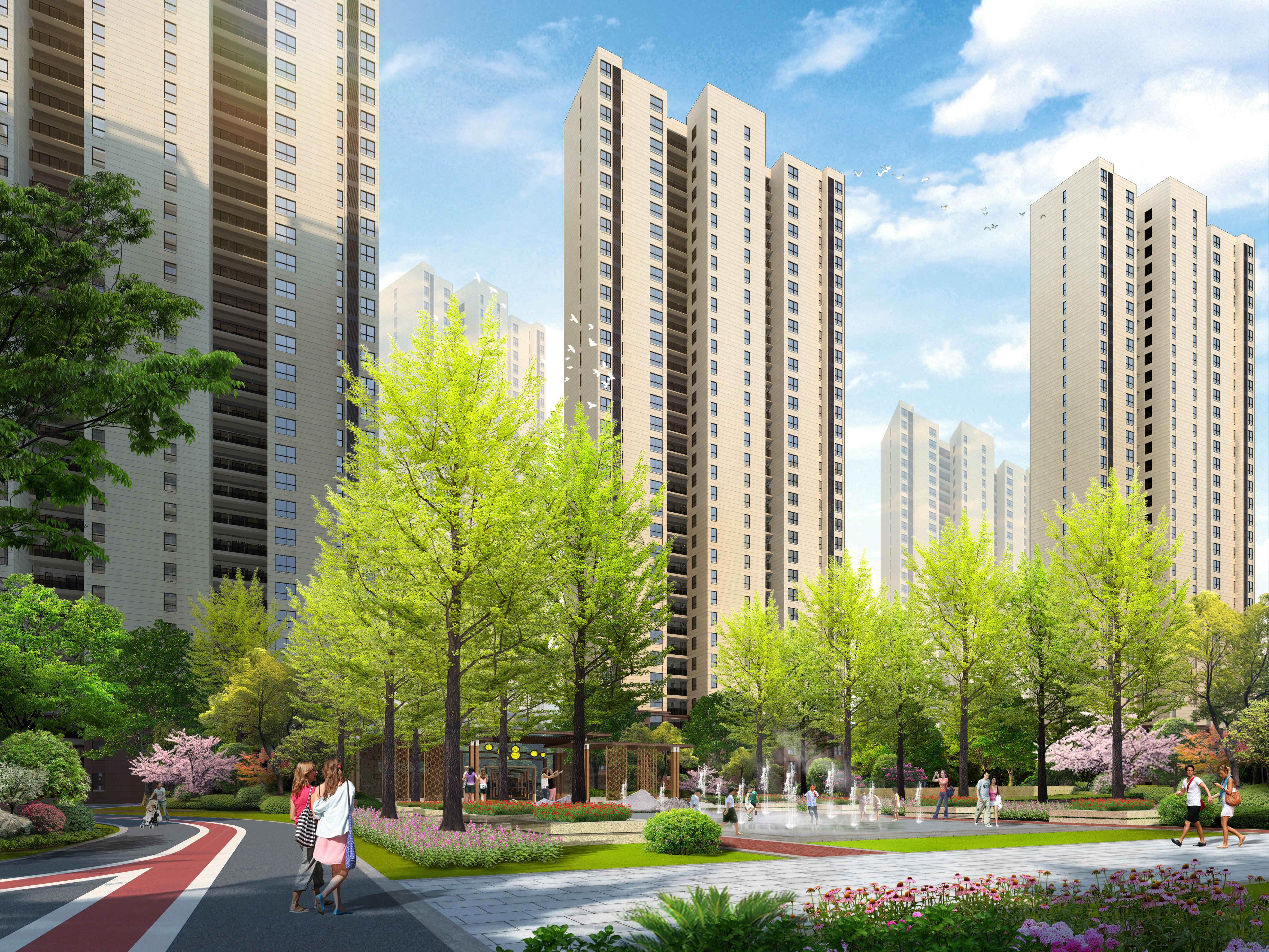 中央广场+最后一排