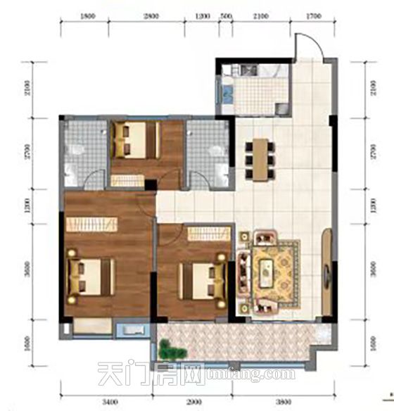 国投锦绣8#B户型